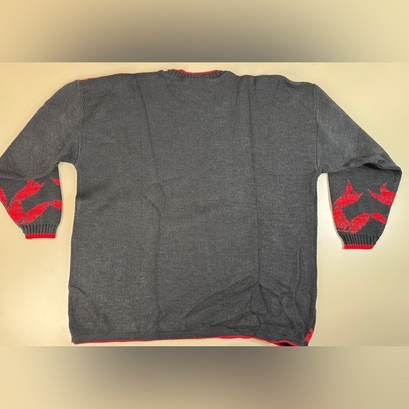 Vintage Christmas Sweater Boxy Oversized 3X Made in USA Sparkle Knit Pullover - Picture 8 of 8